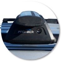 Prorack Black 2 Bar Aero Through Bar kit to suit Jeep Cherokee KK 5dr SUV (2008 - 2013)