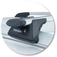 Prorack Black 2 Bar Aero Through Bar kit to suit Skoda Yeti 5dr SUV (2009 - 2017)