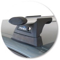 Prorack Silver 2 Bar Aero Through Bar kit to suit Holden Vectra 4dr Sedan (3/2003 - 2008)