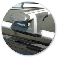 Prorack Black 2 Bar Aero Through Bar kit to suit Kia Sorento Panoramic 5dr SUV (2009 - 2014)