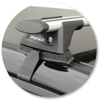 Prorack Silver 2 Bar Aero Through Bar kit to suit Subaru Exiga 5dr Wagon (2009 - 2018)