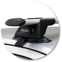 Prorack Black 2 Bar Aero Through Bar kit to suit Skoda Octavia III 5dr Liftback (2009 - 2012)