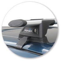 Prorack Silver 2 Bar Aero Through Bar kit to suit Daihatsu Terios 5dr SUV (1997 - 2005)