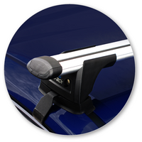 Prorack Silver 2 Bar Aero Through Bar kit to suit Toyota Aurion 4dr Sedan (2012 - 6/2018)