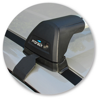 Prorack Black 2 Bar Aero Flush Bar kit to suit Foton Tunland Double Cab 4dr Ute (2012 - Current)