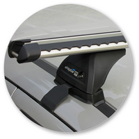 Prorack Silver 2 Bar Heavy Duty Through Bar kit to suit Foton Tunland Double Cab 4dr Ute (2012 - Current)