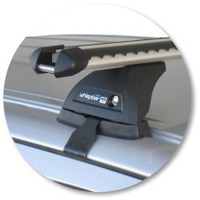 Prorack Black 2 Bar Heavy Duty Through Bar kit to suit Nissan Navara D40 Double Cab 4dr Ute (12/2005 - 5/2015)