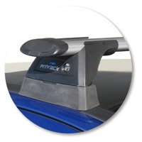 Prorack Black 2 Bar Aero Through Bar kit to suit Peugeot 308 5dr Hatch (2007 - Current)