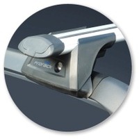 Prorack Silver 2 Bar Aero Through Bar kit to suit Fiat Panda 5dr Hatch (2003 - 2011)