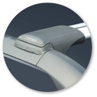 Prorack Silver 2 Bar Aero Rail Bar kit to suit Fiat Panda 5dr Hatch (2003 - 2011)