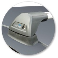 Prorack Silver 2 Bar Aero Flush Bar kit to suit Fiat Panda 5dr Hatch (2003 - 2011)