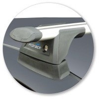 Prorack Silver 2 Bar Aero Through Bar kit to suit Fiat Panda 5dr Hatch (2003 - 2011)