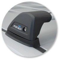 Prorack Silver 2 Bar Aero Flush Bar kit to suit Holden Colorado Crew Cab 4dr Ute (2012 - 9/2016)