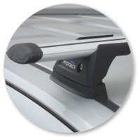 Prorack Black 2 Bar Aero Through Bar kit to suit Holden Colorado Crew Cab 4dr Ute (2012 - 9/2016)