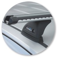 Prorack Silver 2 Bar Heavy Duty Through Bar kit to suit Holden Colorado Crew Cab 4dr Ute (2012 - 9/2016)