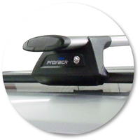 Prorack Black 2 Bar Aero Through Bar kit to suit Chrysler Grand Voyager 5dr MPV (2008 - Current)