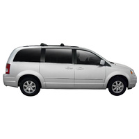 Yakima Black 2 Bar Roof Rack - Chrysler Grand Voyager  5dr MPV 1/08 - On (S17Y &amp; K328)