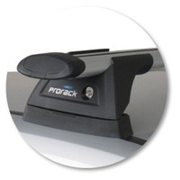 Prorack Black 2 Bar Aero Through Bar kit to suit Ford Focus 5dr Hatch (7/2008 - 6/2011)