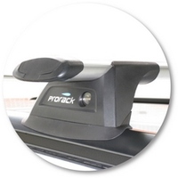 Prorack Silver 2 Bar Aero Through Bar kit to suit Subaru Forester 5dr Wagon (5/2002 - 2/2008)