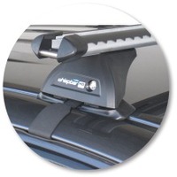 Prorack Black 2 Bar Heavy Duty Through Bar kit to suit Toyota HiLux Double Cab 4dr Ute (5/2005 - 2012)