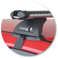 Prorack Silver 2 Bar Heavy Duty Through Bar kit to suit Mitsubishi Triton Double Cab 4dr Ute (6/2006 - 3/2015)