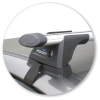 Prorack Black 2 Bar Aero Through Bar kit to suit Kia Cerato 5dr Hatch (2010 - 2013)