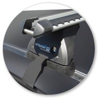 Prorack Silver 2 Bar Heavy Duty Through Bar kit to suit Toyota HiLux Double Cab 4dr Ute (2012 - 9/2015)