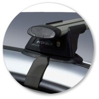 Prorack Silver 2 Bar Aero Through Bar kit to suit Subaru Impreza 4dr Sedan (2001 - 2007)