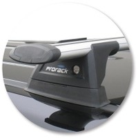 Prorack Black 2 Bar Aero Through Bar kit to suit Volkswagen Amarok Double Cab 4dr Ute (2010 - 4/2023)