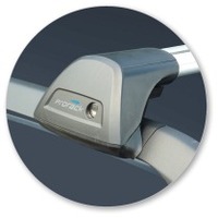 Prorack Silver 2 Bar Aero Flush Bar kit to suit Fiat Panda 5dr Hatch (2003 - 2011)