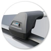 Prorack Silver 2 Bar Aero Flush Bar kit to suit Hyundai Santa Fe 5dr SUV (2012 - 2018)