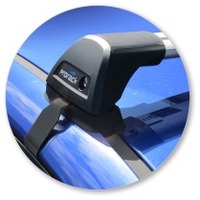 Prorack Black 2 Bar Aero Flush Bar kit to suit Kia Rio 5dr Hatch (2011 - 2016)