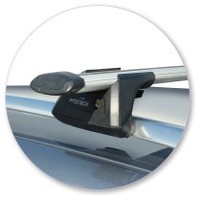 Prorack Silver 2 Bar Aero Through Bar kit to suit Skoda Superb 5dr Wagon (2009 - 2015)