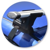 Prorack Black 2 Bar Aero Through Bar kit to suit Kia Rio 5dr Hatch (2011 - 2016)