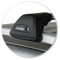 Prorack Silver 2 Bar Aero Flush Bar kit to suit SsangYong Korando 5dr SUV (2011 - 2019)