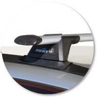 Prorack Silver 2 Bar Aero Through Bar kit to suit Nissan Stagea M35 5dr Wagon (2001 - 2007)