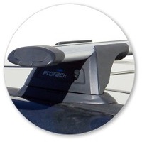 Prorack Silver 2 Bar Aero Through Bar kit to suit Mazda Premacy 5dr MPV (7/2010 - Current)