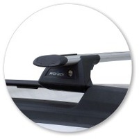 Prorack Silver 2 Bar Aero Through Bar kit to suit Subaru Outback 5dr Wagon (2010 - 2015)