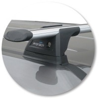 Prorack Silver 2 Bar Aero Through Bar kit to suit Land Rover Discovery 4 5dr SUV (2009 - 3/2017)