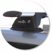 Prorack Black 2 Bar Aero Through Bar kit to suit Subaru Tribeca 5dr SUV (11/2006 - 11/2007)