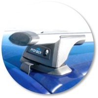 Prorack Silver 2 Bar Aero Through Bar kit to suit Ford Falcon AU 5dr Wagon (9/1998 - 10/2002)