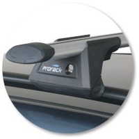 Prorack Black 2 Bar Aero Through Bar kit to suit Citroen C4 Grand Picasso 5dr MPV (2006 - 2014)