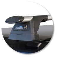Prorack Silver 2 Bar Aero Through Bar kit to suit Subaru Legacy 5dr Wagon (9/2009 - 2013)
