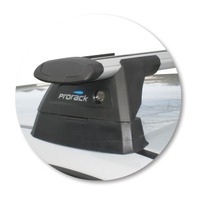 Prorack Silver 2 Bar Aero Through Bar kit to suit Saab 9-3 4dr Sedan (2003 - Current)