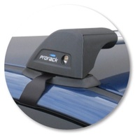 Yakima Black 2 Bar Roof Rack - Ford Fiesta  5dr Hatch 4/09 - 1/12 (S24Y &amp; K429)