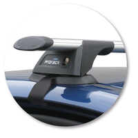 Yakima Black 2 Bar Roof Rack - Ford Fiesta  5dr Hatch 4/09 - 1/12 (S16Y &amp; K429)