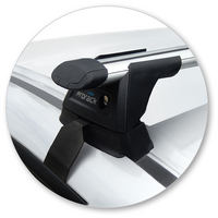 Prorack Black 2 Bar Aero Through Bar kit to suit Honda Civic 4dr Sedan (2012 - 10/2016)