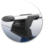 Prorack Silver 2 Bar Aero Through Bar kit to suit BMW 3 Series E46 Compact 3dr Hatch (2001 - 2004)