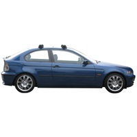 Yakima Black 2 Bar Roof Rack - BMW 3 Series E46 Compact 3dr Hatch 1/01 - 1/04 (S16Y &amp; K374)