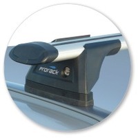 Prorack Silver 2 Bar Aero Through Bar kit to suit Hyundai i40 Tourer 5dr Wagon (2011 - 2019)